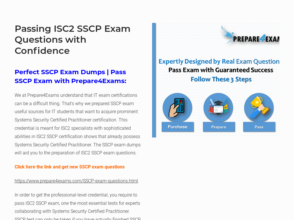 Passing ISC2 SSCP Exam Questions with Confidence