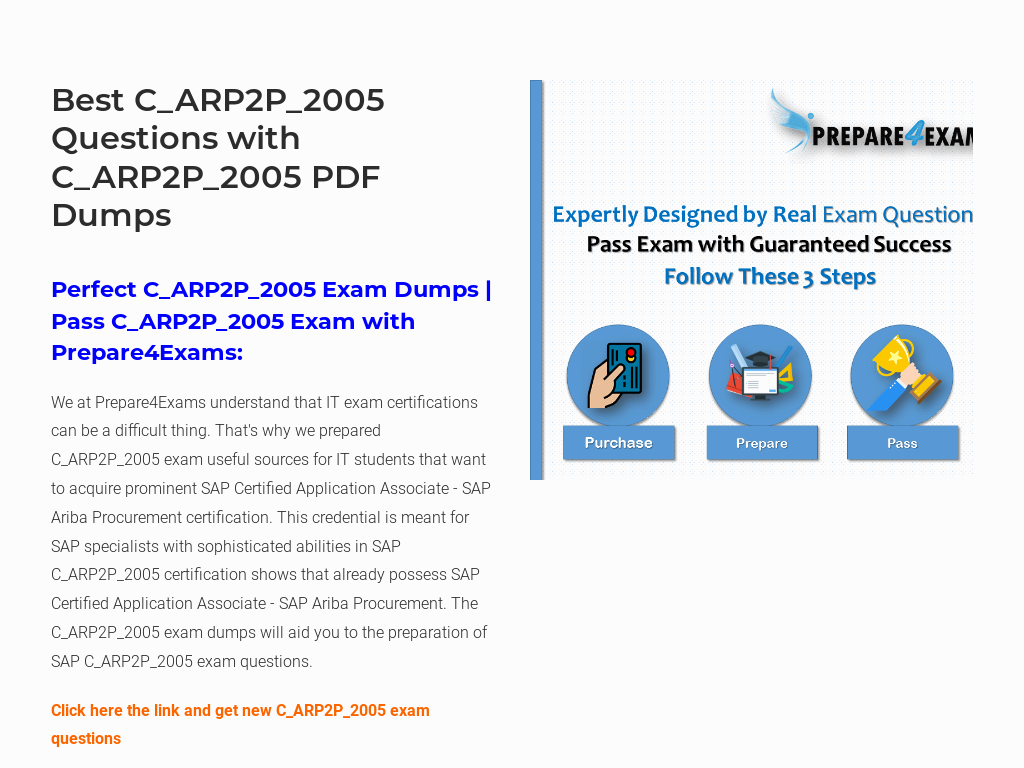 Best C_ARP2P_2005 Questions with C_ARP2P_2005 PDF Dumps