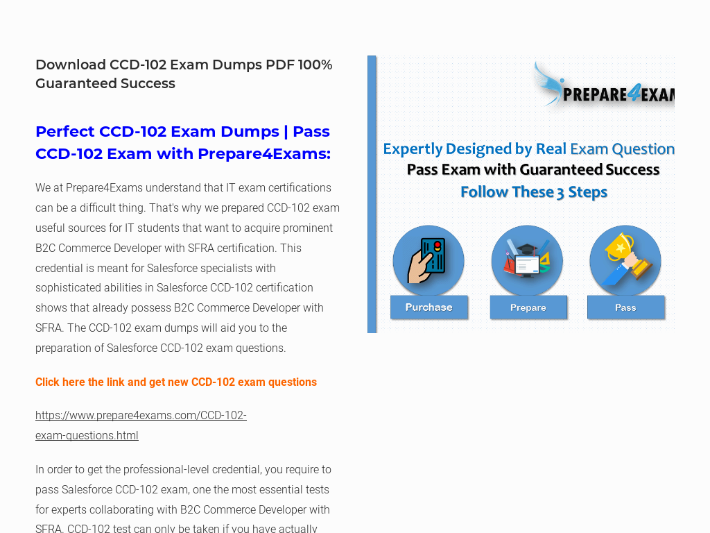 Download CCD-102 Exam Dumps PDF 100% Guaranteed Success