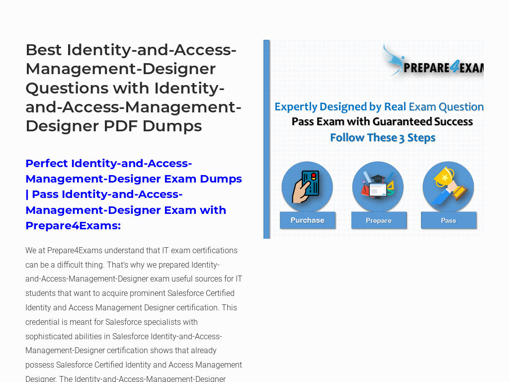 Identity-and-Access-Management-Designer Examengine