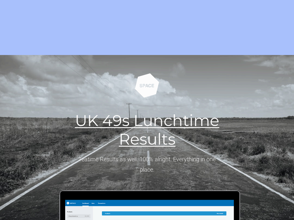 What is UK49s Lunchtime Results & Teatime Results