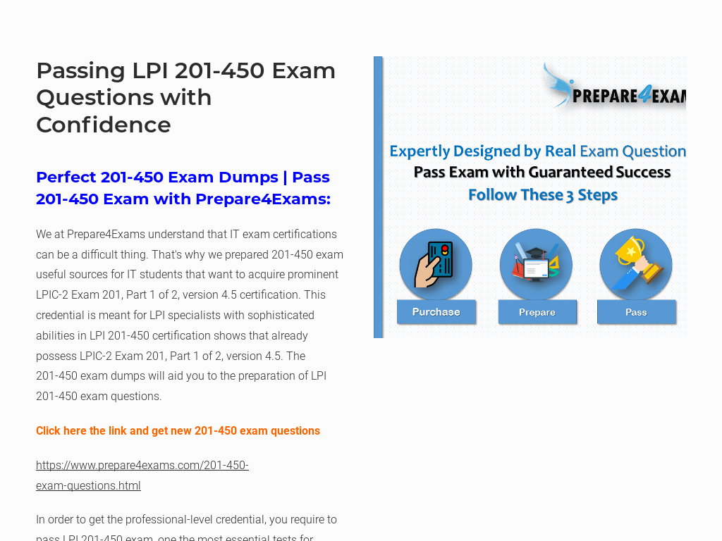 Passing LPI 201-450 Exam Questions with Confidence