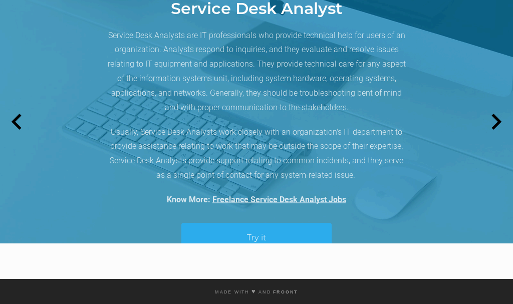 Service Desk Analyst